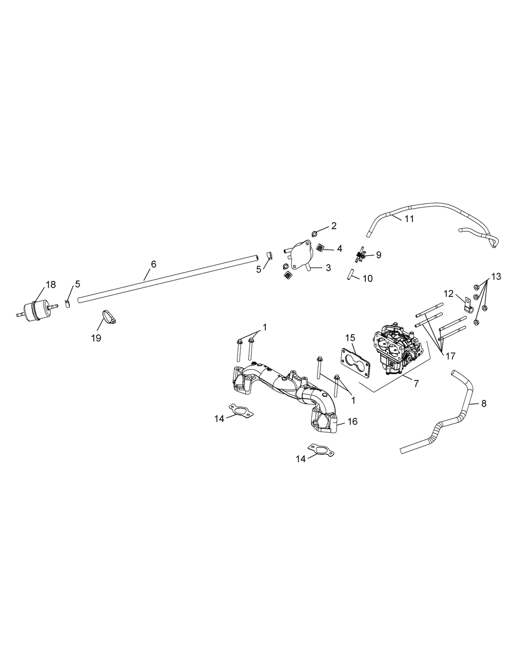 Kohler Cv732-3015 Fuel System Diagram and Parts List for Z-FORCESZ60 (53FJD-53FJD050)(2015) Cub Cadet Lawn Tractor